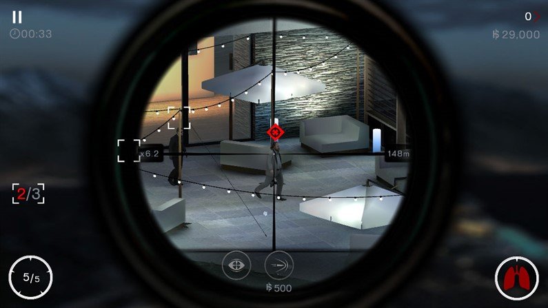 Мод для Hitman: Sniper на Андроид. Ночная стрельба!