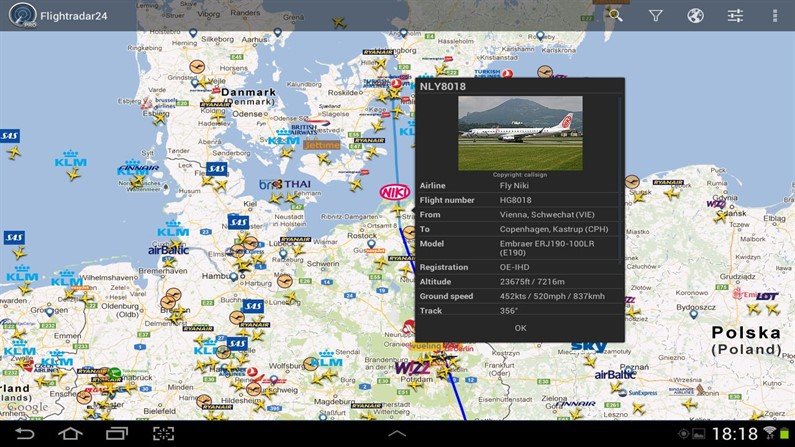 Flightradar24 Pro на Android. Опции радара!